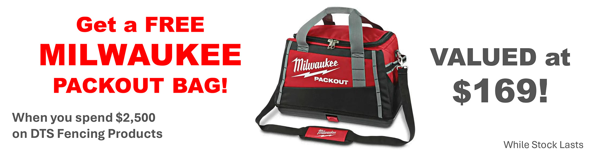 Win a free Milwaukee bag banner