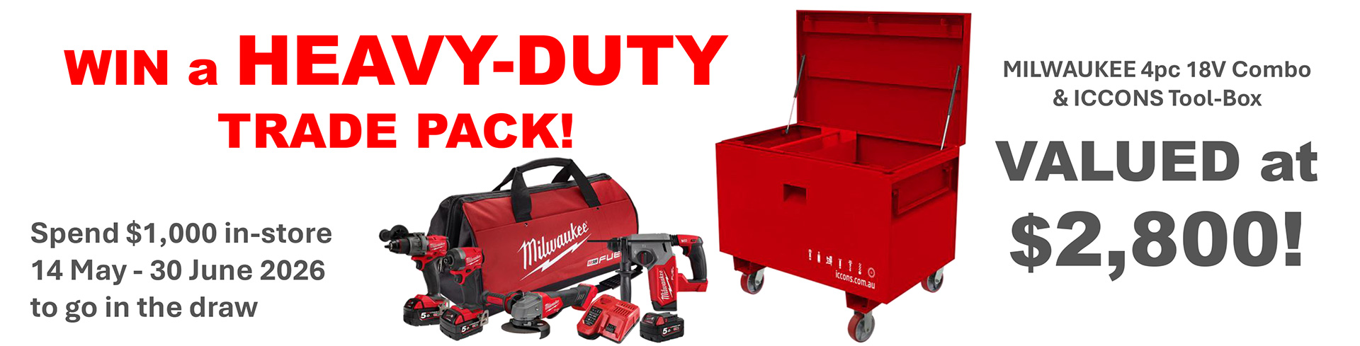 Win a heavy duty trade pack